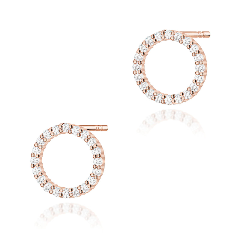 Cercei Aur 14K cu Diamante Naturale 0.20 ct, imaginea 4 din 9