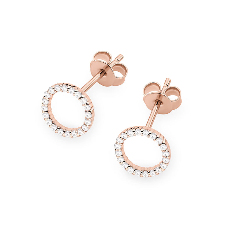 Cercei Aur 14K cu Diamante Naturale 0.20 ct, imaginea 5 din 9