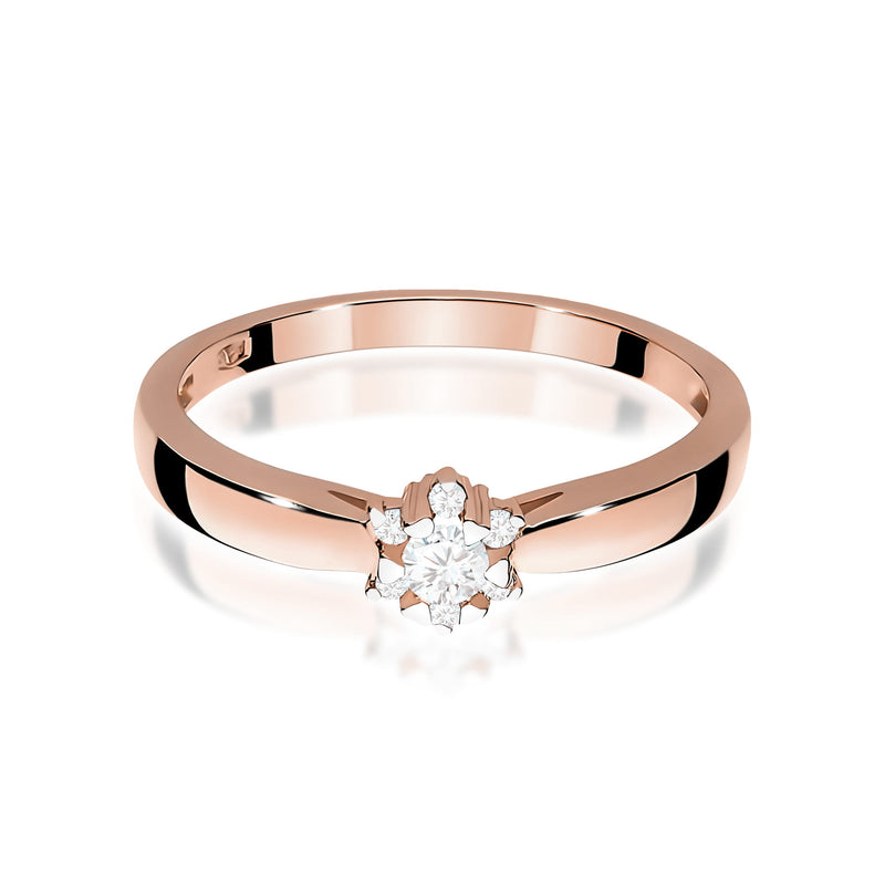 Inel Aur 14K cu Diamante de Laborator 0.15 ct, imaginea 6 din 12