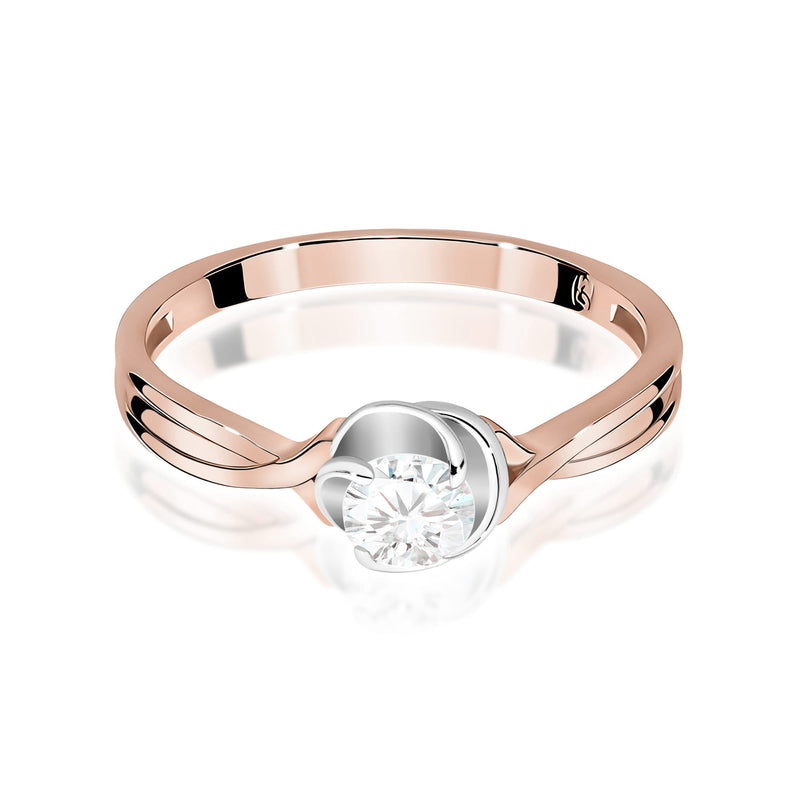 Inel Aur 14K cu Diamant Natural 0.30 ct, imaginea 6 din 12