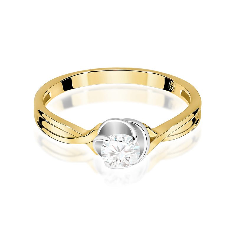 Inel Aur 9K cu Diamant Natural 0.30 ct, imaginea 2 din 8