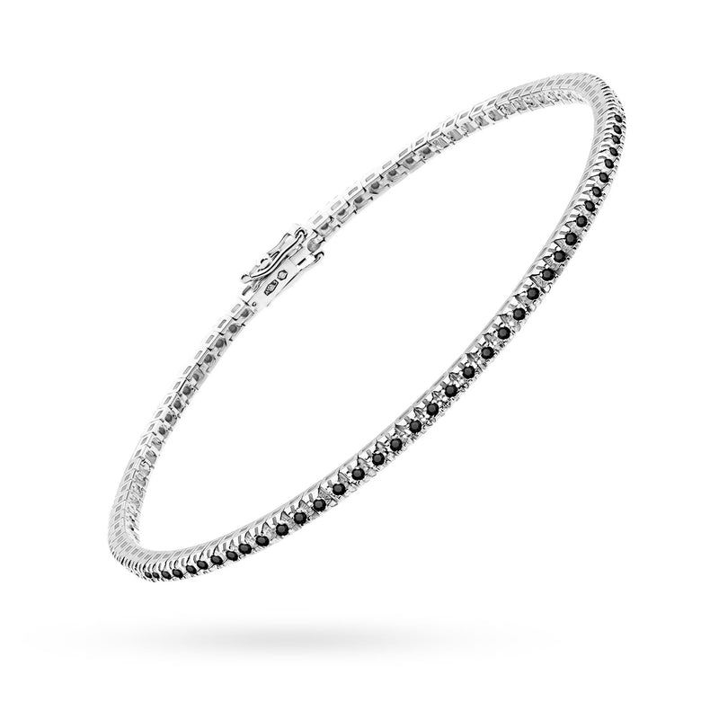 Bratara Aur 14K cu Diamante Naturale Negre 0.45 ct, imaginea 5 din 6