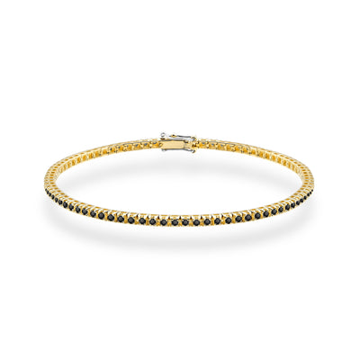 Bratara Aur 14K cu Diamante Naturale Negre 1.20 ct