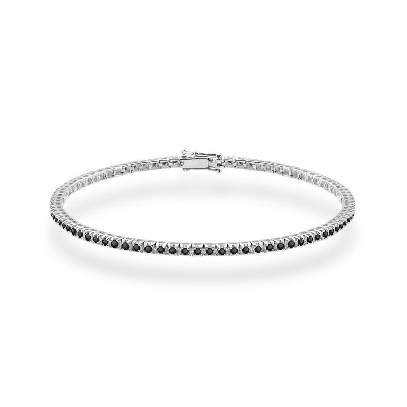 Bratara Aur 14K cu Diamante Naturale Negre 1.20 ct, imaginea 5 din 8