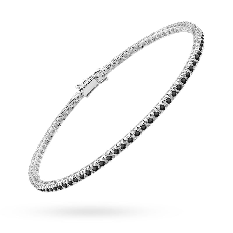 Bratara Aur 14K cu Diamante Naturale Negre 1.20 ct, imaginea 6 din 8