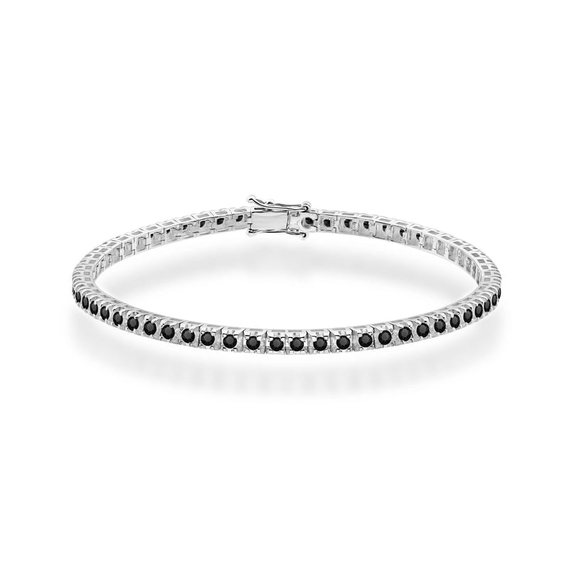 Bratara Aur 14K cu Diamante Naturale Negre 1.77 ct, imaginea 5 din 8