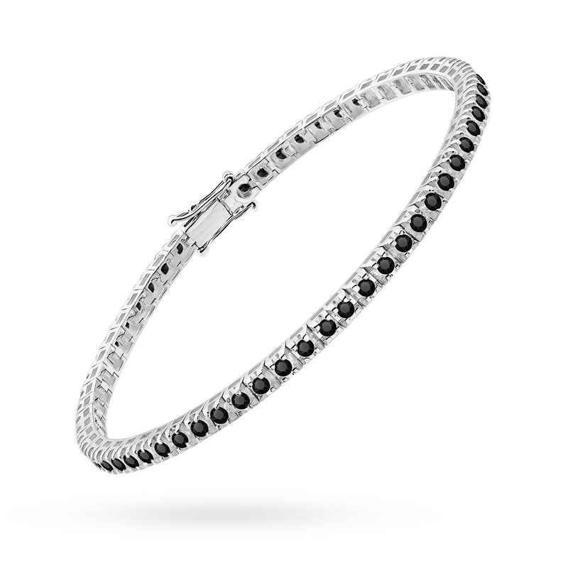 Bratara Aur 14K cu Diamante Naturale Negre 1.98 ct, imaginea 6 din 8