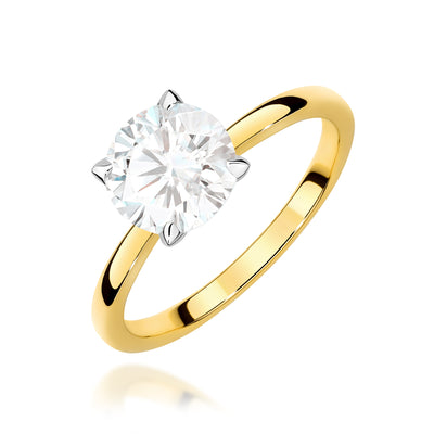 Inel Aur 14K cu Diamant de Laborator 1.50 ct