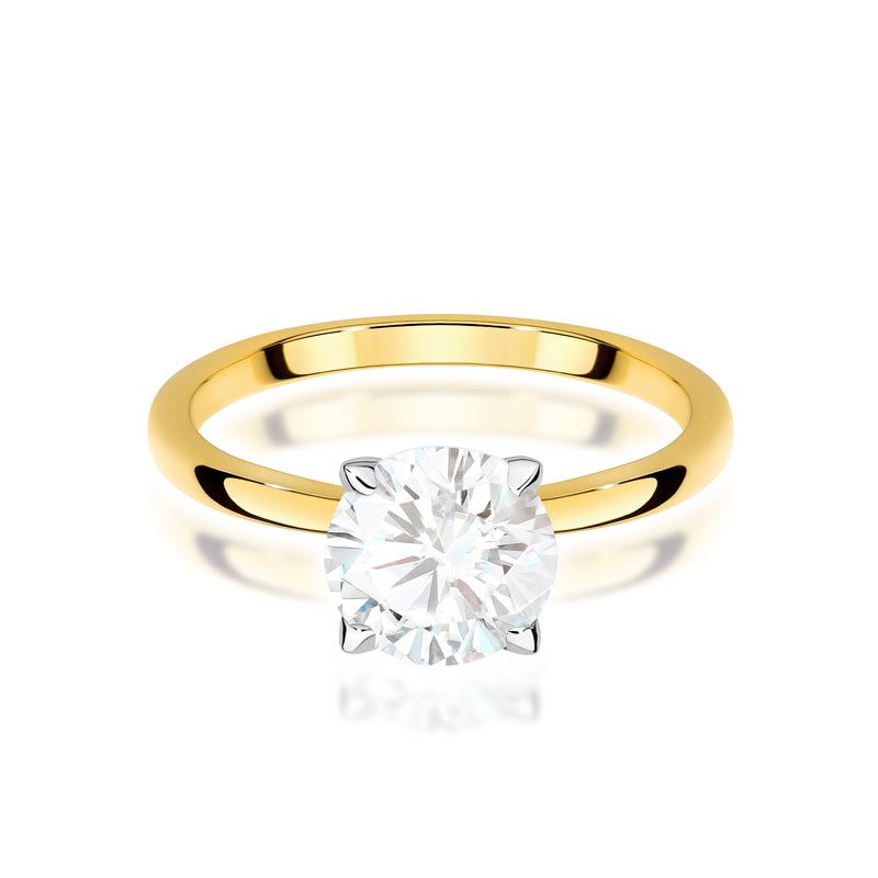 Inel Aur 9K cu Diamant de Laborator 1.50 ct, imaginea 2 din 8