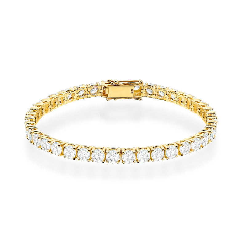 Bratara Aur 14K cu Diamante Naturale 11.00 ct — Aur galben