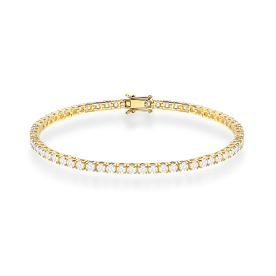 Bratara Aur 14K cu Diamante de Laborator 3.48 ct