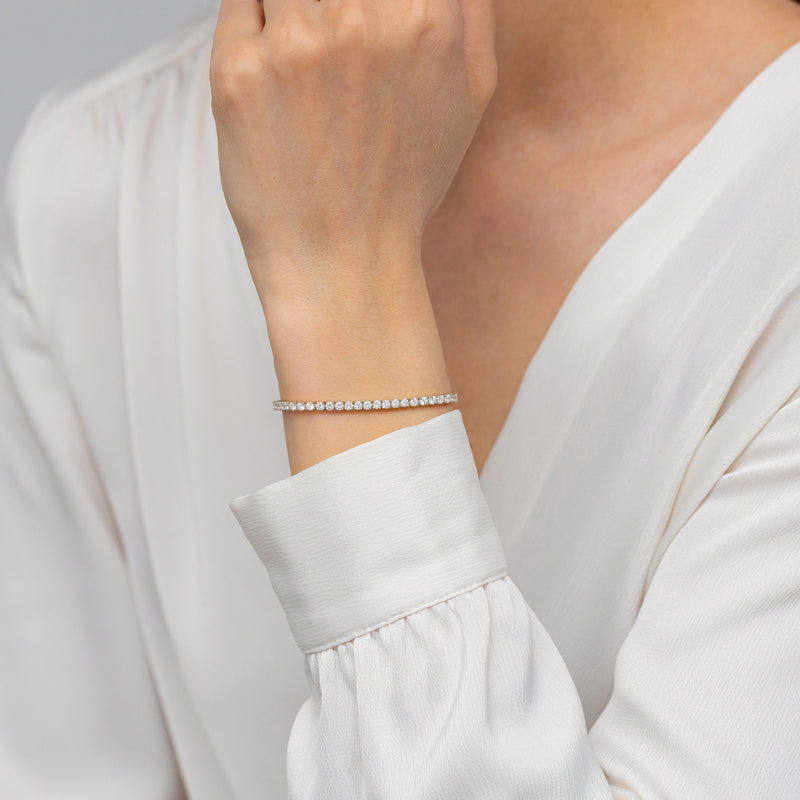 Bratara Aur 14K cu Diamante de Laborator 3.48 ct, imaginea 6 din 6