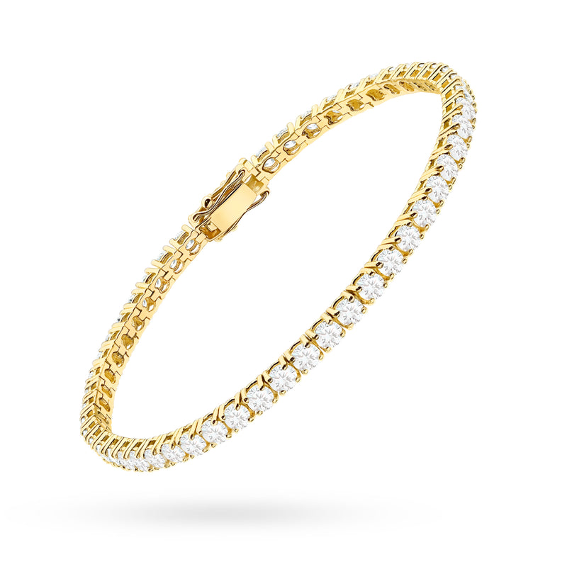 Bratara Aur 14K cu Diamante de Laborator 4.38 ct, imaginea 2 din 6