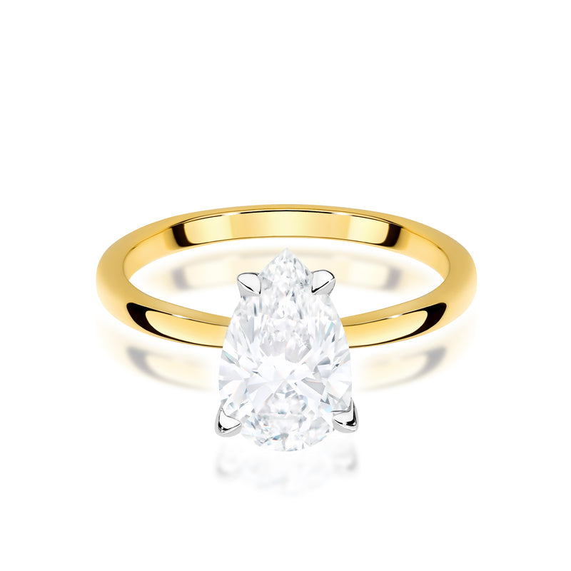 Inel Aur 14K cu Diamant de Laborator 1.50 ct, imaginea 2 din 12