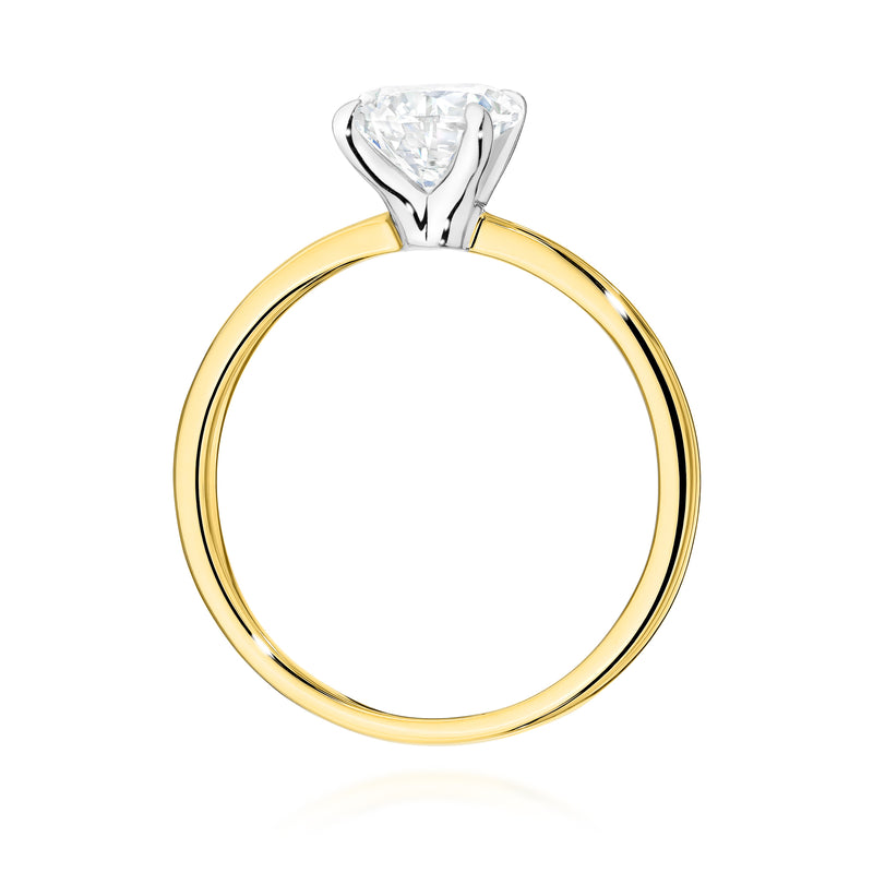 Inel Aur 14K cu Diamant de Laborator 1.50 ct, imaginea 3 din 12
