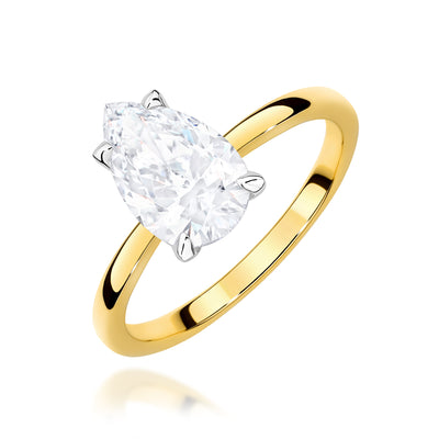 Inel Aur 9K cu Diamant de Laborator 1.50 ct