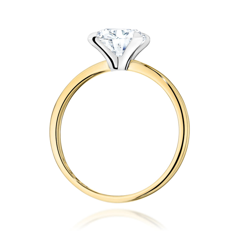 Inel Aur 14K cu Diamant de Laborator 1.50 ct, imaginea 3 din 12