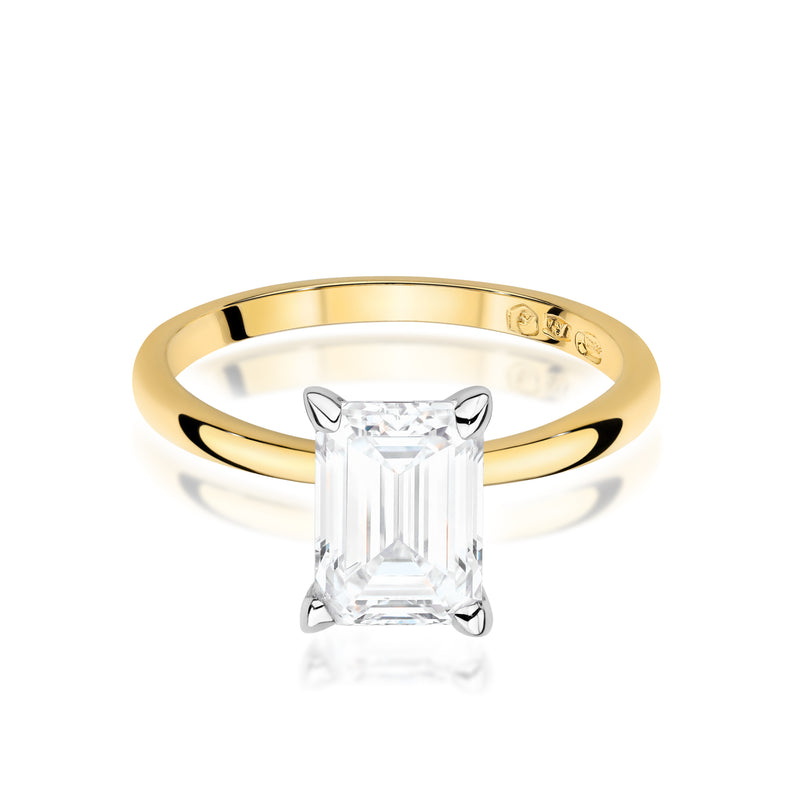 Inel Aur 9K cu Diamant de Laborator 1.50 ct, imaginea 2 din 8