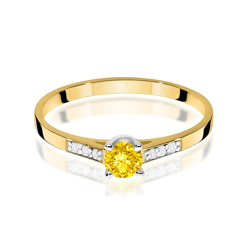 Inel Aur 14K cu Diamante de Laborator 0.21 ct, imaginea 2 din 12
