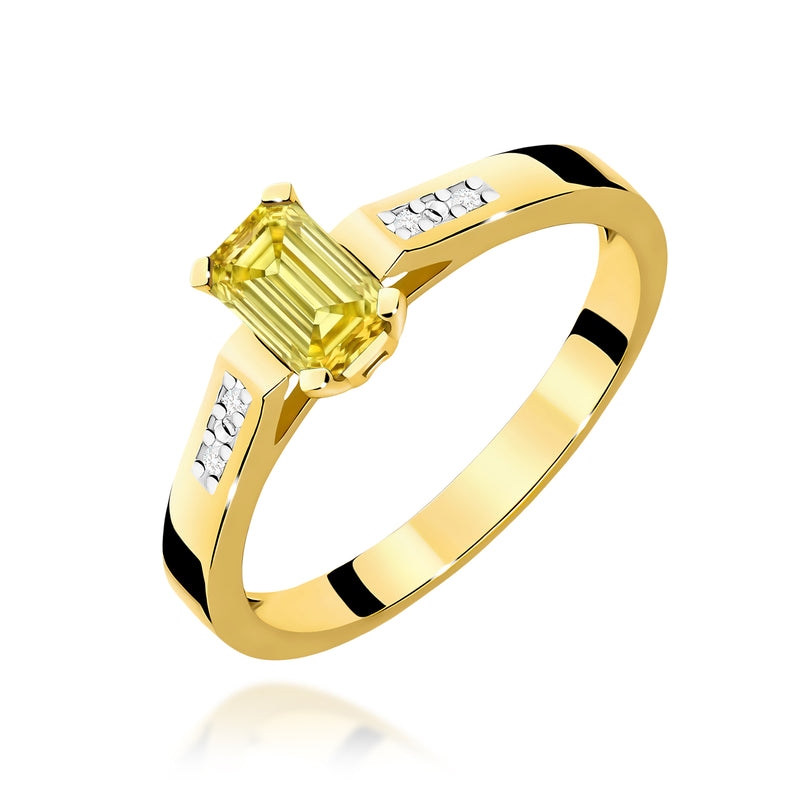 Inel Aur 14K cu Diamante de Laborator 0.54 ct — Aur galben