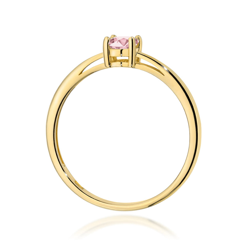 Inel Aur 14K cu Diamant Roz de Laborator 0.50 ct, imaginea 3 din 12