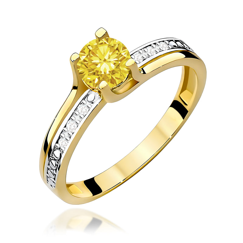Inel Aur 14K cu Diamante de Laborator 0.53 ct — Aur galben