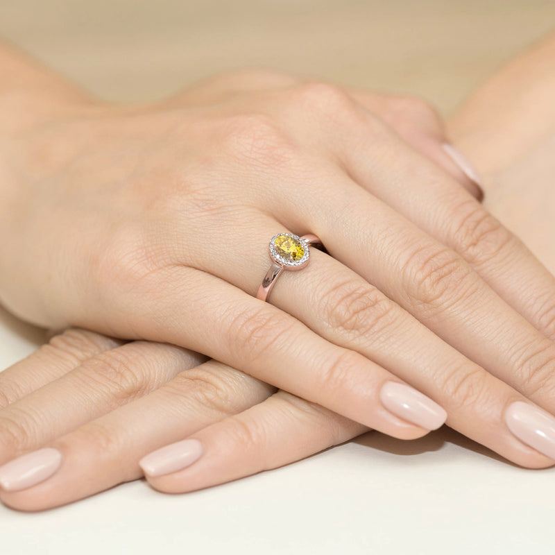 Inel Aur 14K cu Diamante de Laborator 0.58 ct, imaginea 8 din 12