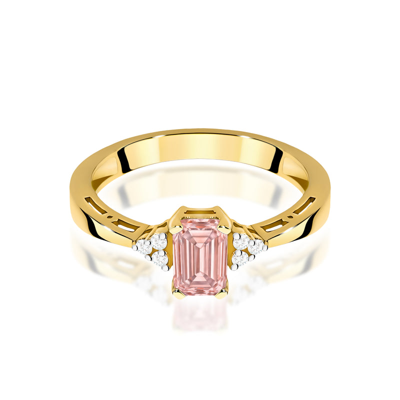 Inel Aur 14K cu Diamante de Laborator 0.53 ct, imaginea 2 din 12