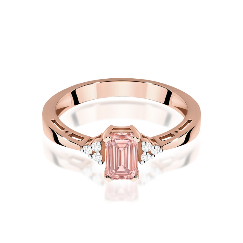 Inel Aur 14K cu Diamante de Laborator 0.53 ct, imaginea 6 din 12