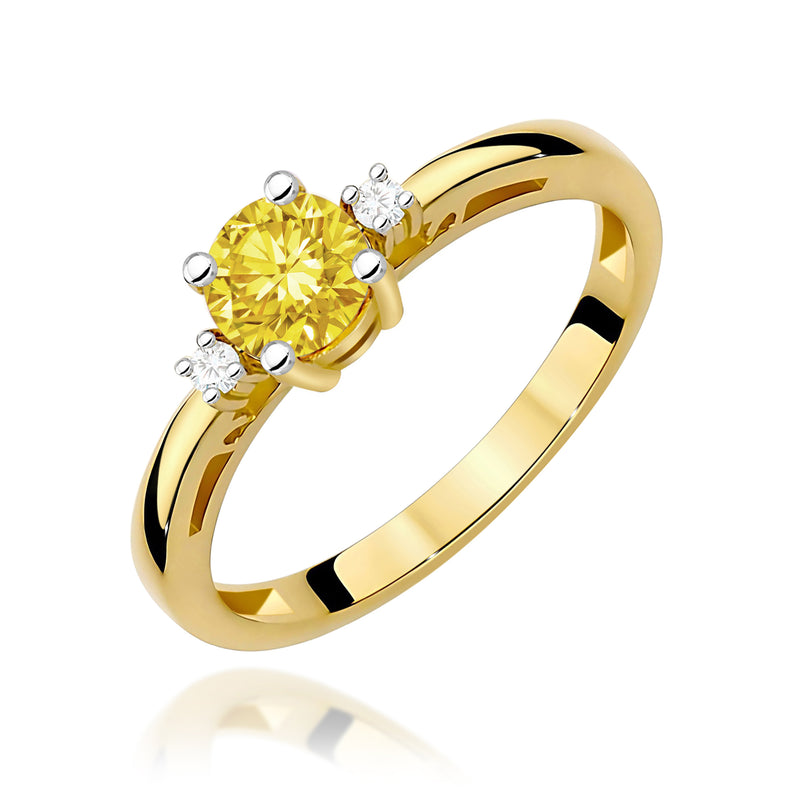Inel Aur 14K cu Diamante de Laborator 0.53 ct — Aur galben