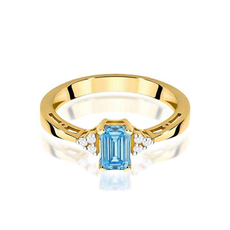 Inel Aur 9K cu Diamante de Laborator 0.53 ct, imaginea 2 din 8