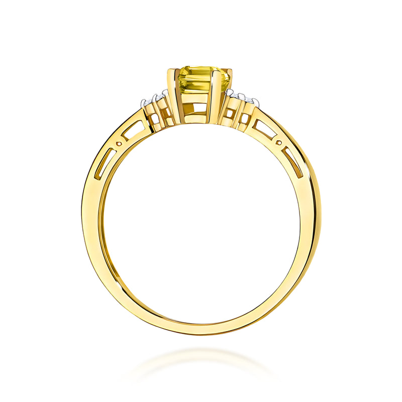 Inel Aur 9K cu Diamante de Laborator 0.53 ct, imaginea 3 din 8