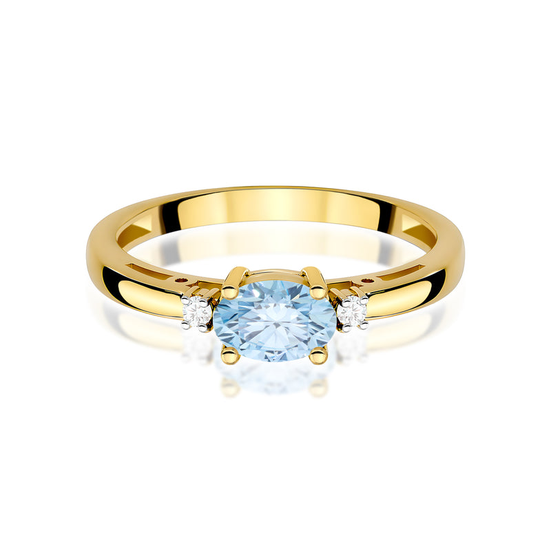 Inel Aur 9K cu Diamante de Laborator 0.53 ct, imaginea 2 din 8