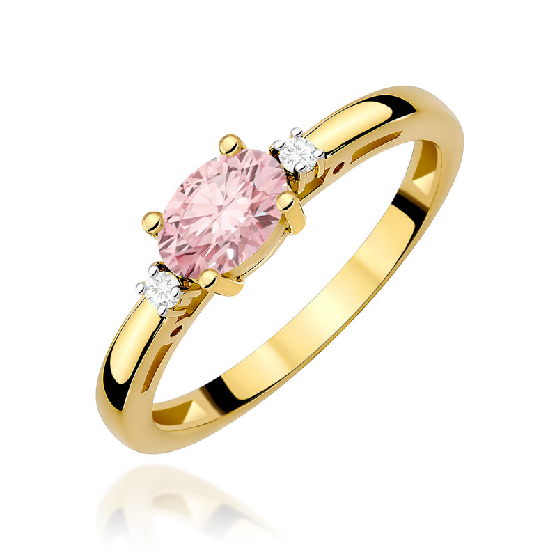 Inel Aur 9K cu Diamante de Laborator 0.53 ct — Aur galben