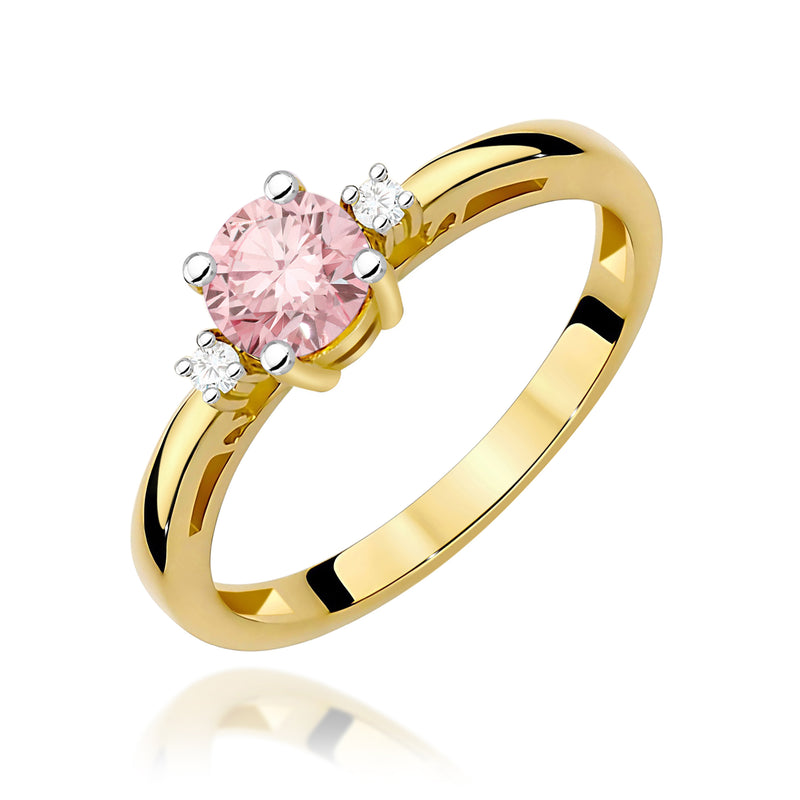 Inel Aur 9K cu Diamante de Laborator 0.53 ct — Aur galben