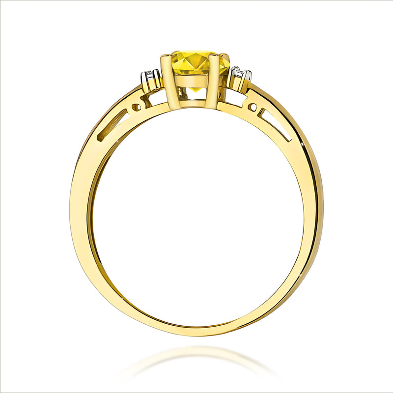 Inel Aur 9K cu Diamante de Laborator 0.53 ct, imaginea 3 din 8