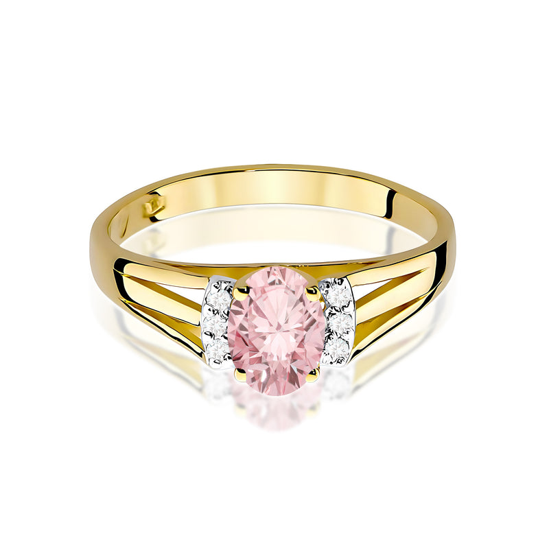 Inel Aur 9K cu Diamante de Laborator 0.55 ct, imaginea 2 din 8