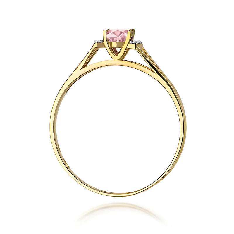 Inel Aur 9K cu Diamante de Laborator 0.55 ct, imaginea 3 din 8