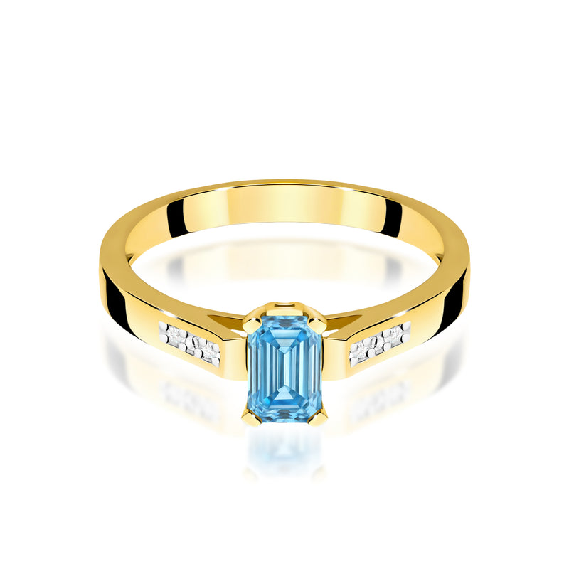 Inel Aur 9K cu Diamante de Laborator 0.54 ct, imaginea 2 din 8