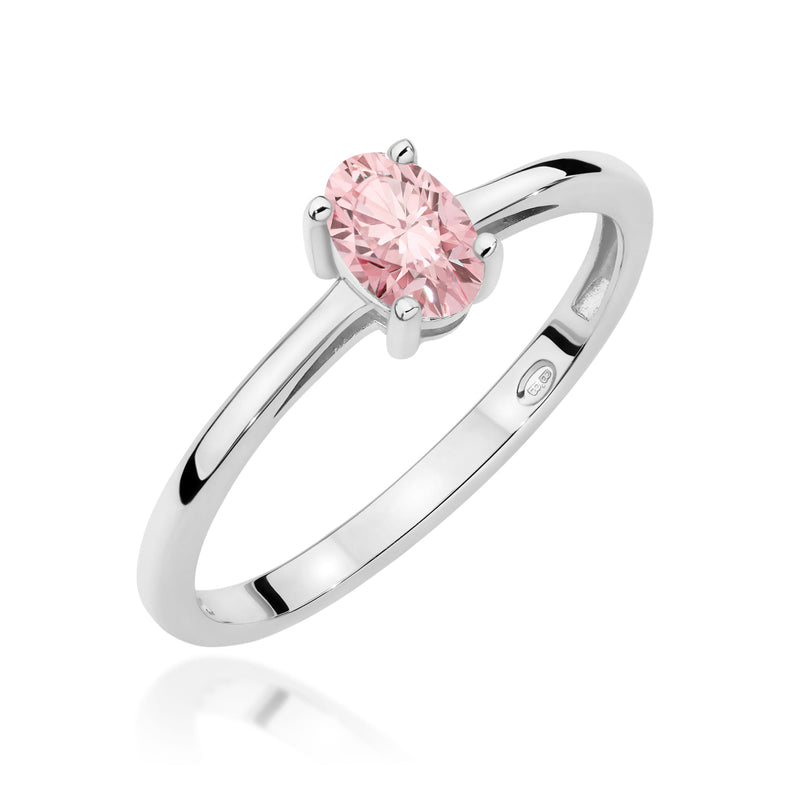 Inel Aur 9K cu Diamant Roz de Laborator 0.30 ct, imaginea 5 din 8