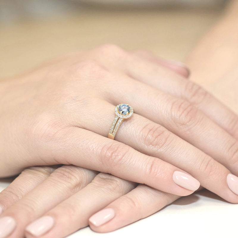 Inel Aur 9K cu Diamante de Laborator 0.70 ct, imaginea 4 din 8