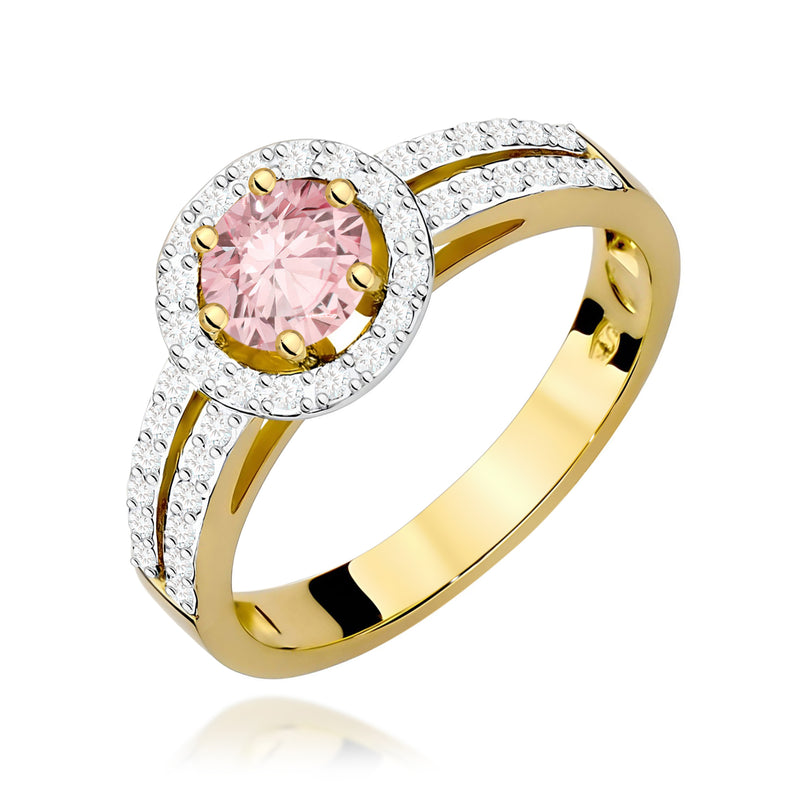 Inel Aur 9K cu Diamante de Laborator 0.70 ct — Aur galben