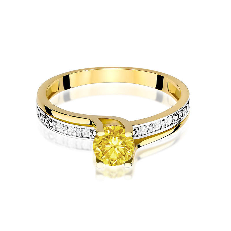 Inel Aur 9K cu Diamante de Laborator 0.53 ct, imaginea 2 din 8