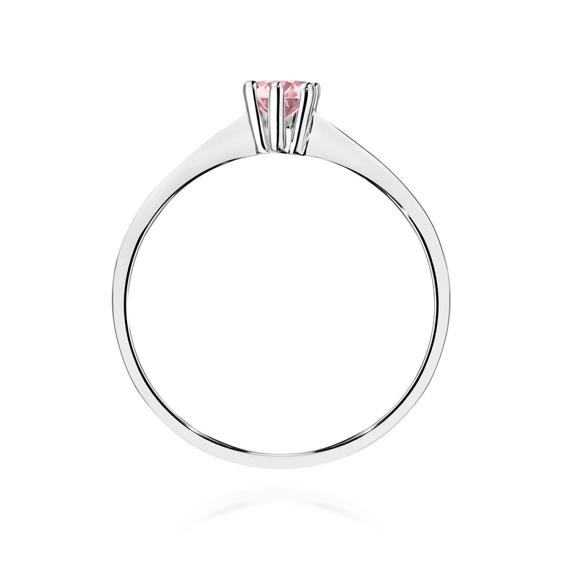 Inel Aur 9K cu Diamant Roz de Laborator 0.15 ct, imaginea 7 din 8