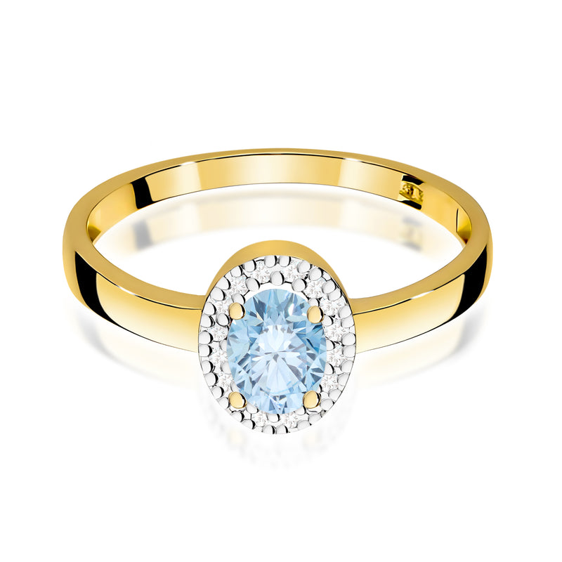 Inel Aur 9K cu Diamante de Laborator 0.58 ct, imaginea 2 din 8