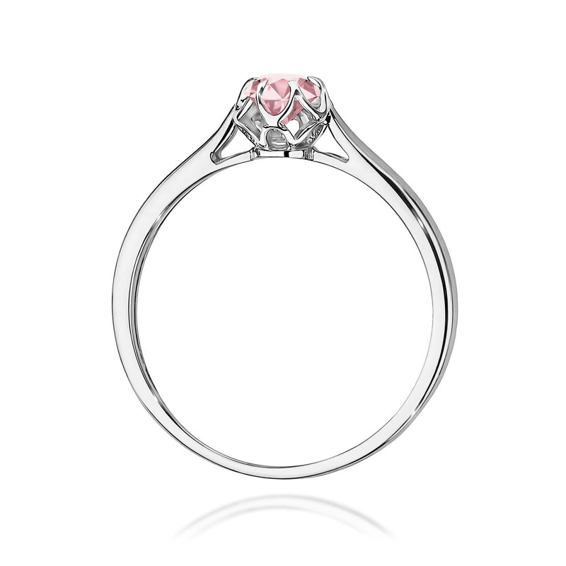 Inel Aur 14K cu Diamant Roz de Laborator 0.15 ct, imaginea 11 din 12