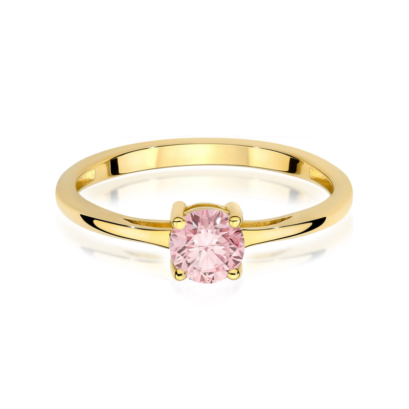Inel Aur 14K cu Diamant Roz de Laborator 0.50 ct, imaginea 2 din 12