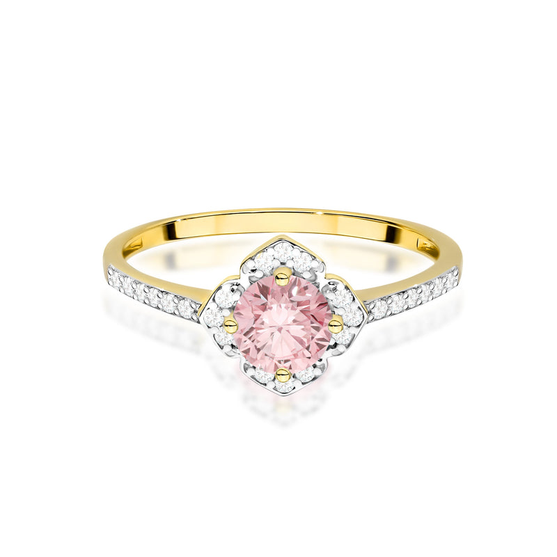 Inel Aur 9K cu Diamante de Laborator 0.63 ct, imaginea 2 din 8