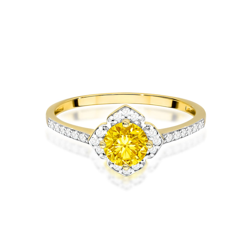 Inel Aur 9K cu Diamante de Laborator 0.63 ct, imaginea 2 din 8