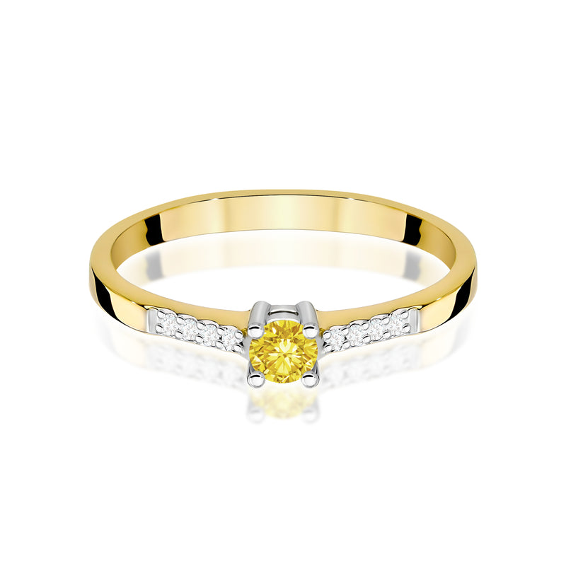 Inel Aur 14K cu Diamante de Laborator 0.22 ct, imaginea 2 din 12